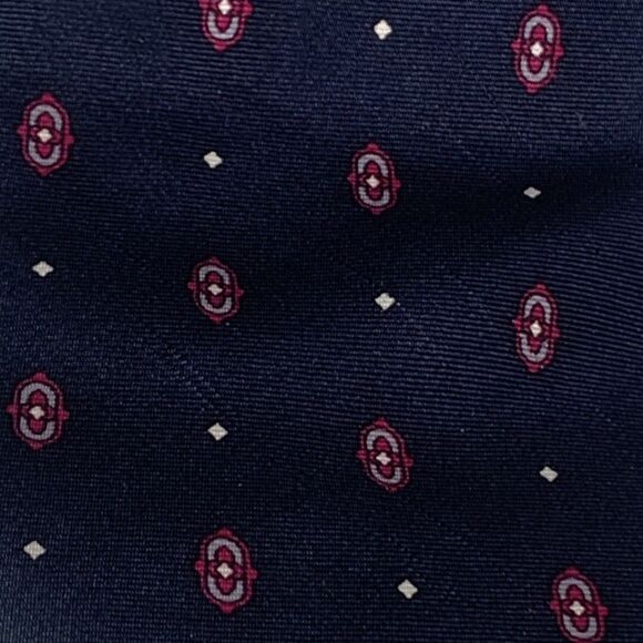 Christian Dior Navy Blue Silk Mens Neck Tie WPL125 Dress Business Formal Trendy - Picture 2 of 9